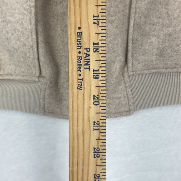 Blanknyc Heaven Sent Bomber Jacket Womens Small Beige Full Zip Pockets - Picture 7 of 10